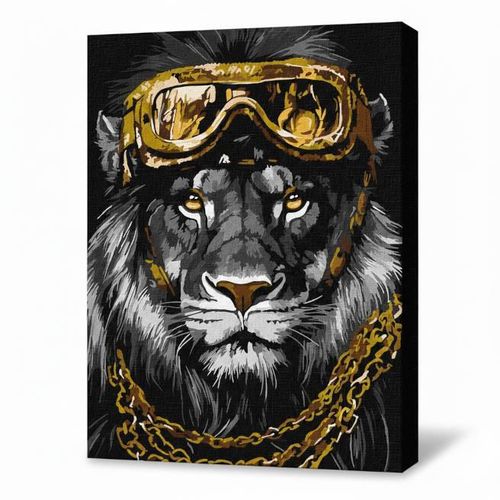 купить Картина по номерам Ideyka KHO6669 30x40cm Eco, Puterea stilului cu vopsele metalic extra в Кишинёве 