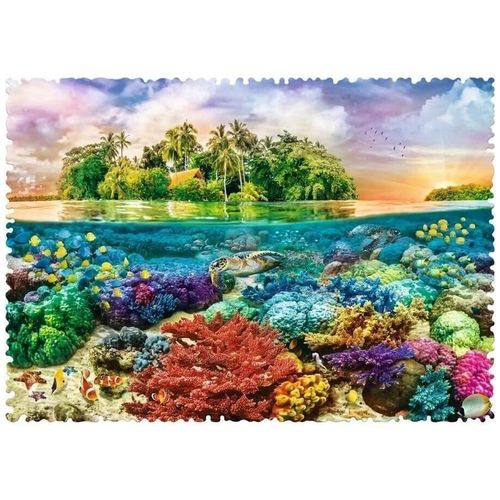 купить Головоломка Trefl 11113 Puzzles 600 Crazy Shapes Tropical island в Кишинёве 