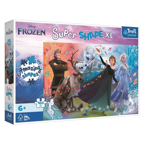 купить Головоломка Trefl 50022 Puzzles - 160 XL - Discover the world of Frozen / Disney Frozen в Кишинёве 