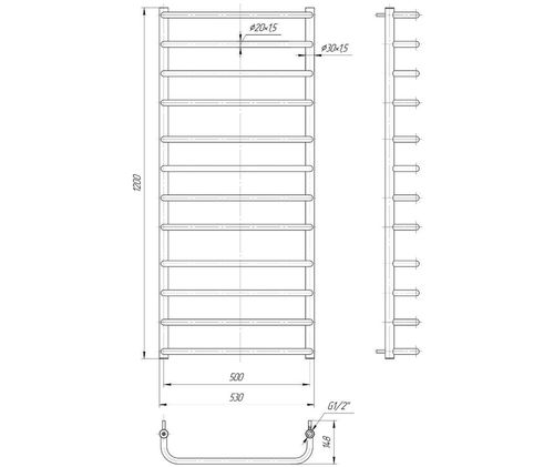 Standard 1200x530/500 