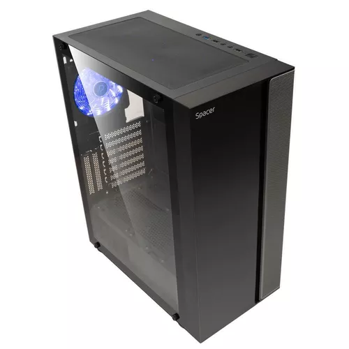 cumpără Carcasă PC Spacer SPCS-GC-ICE-HERO ICE-HERO, fara sursa, black în Chișinău 