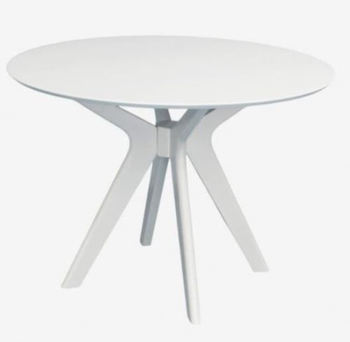 купить Комплект стол и стулья Evelin di Costacurta стол Raffles Round White + 4 стула YTC-078Wh UF885-14 Grey в Кишинёве 
