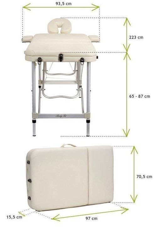 купить Массажный стол BodyFit 550 XXL массажный трёхсекционный в Кишинёве 