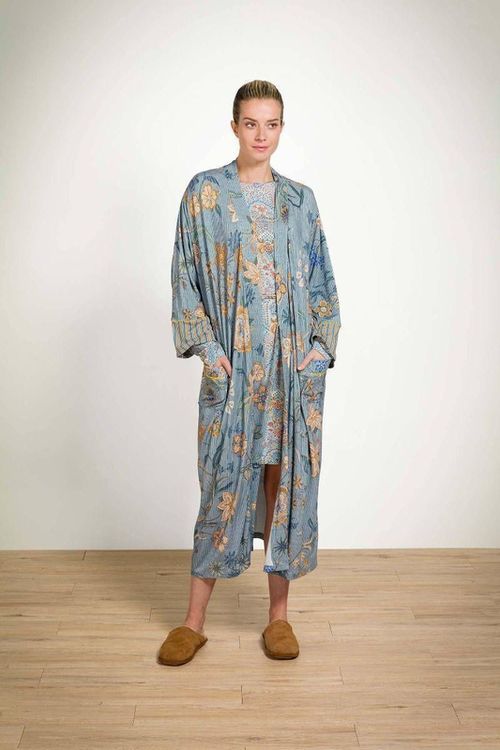 купить Домашний текстиль Pip Studio 51.510.896 Noa Kimono Safari Bloom Blue L Blue в Кишинёве 