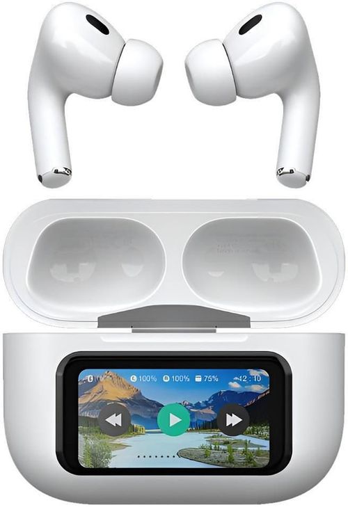 купить Наушники беспроводные Helmet HMT-AP3WHSMD, TWS Smart Display, White в Кишинёве 
