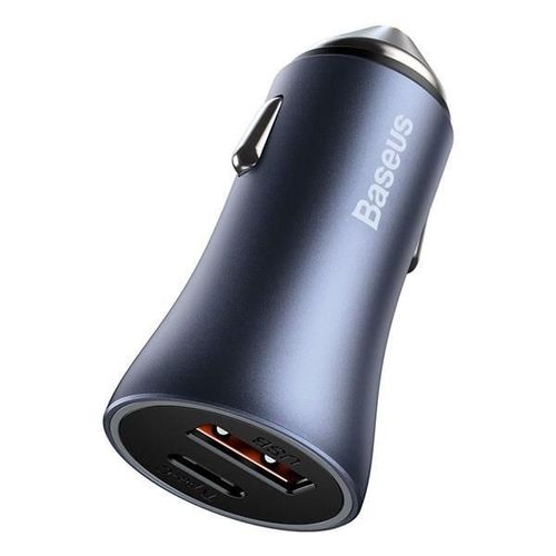 купить Зарядное устройство для автомобиля Baseus CCJD-0G USB Golden Contactor Pro, 2xUSB (U + C), 40W, QC 3.0, PD, aluminium alloy, Blue в Кишинёве 