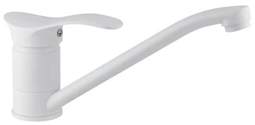 купить Смеситель кухонный Sandy 49185 Nobilis cu pipa Clasic, lunga, alb mat в Кишинёве 