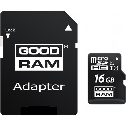cumpără Card de memorie flash GoodRam M1AA-0160R12 16GB micro SDHC Class10 UHS-I + SD adapter, Up to: 100MB/s în Chișinău 