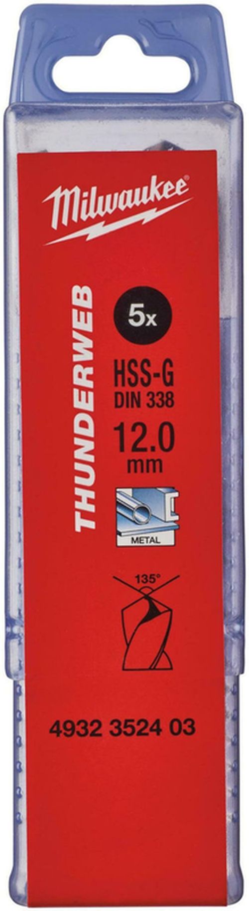 купить Сверло Milwaukee 4932352403 Сверло по металлу DIN338 HSS-G 12.0x151 в Кишинёве 