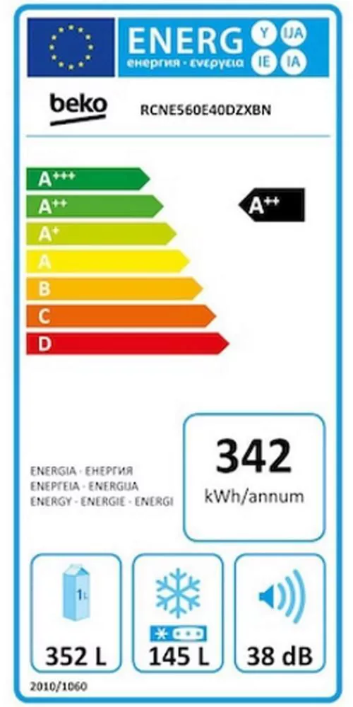 cumpără Frigider cu congelator jos Beko RCNE560E40DZXBN în Chișinău 