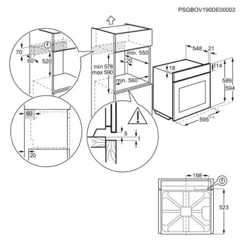 купить Встраиваемый духовой шкаф электрический Electrolux LOE8F38V в Кишинёве 