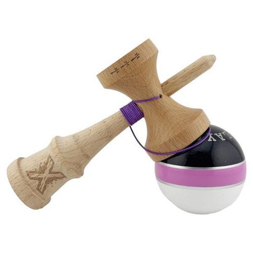 купить Активная игра Essa 164319 Kendama Royal Spike X Original, 7x6x18cm, negru-roz-alb в Кишинёве 