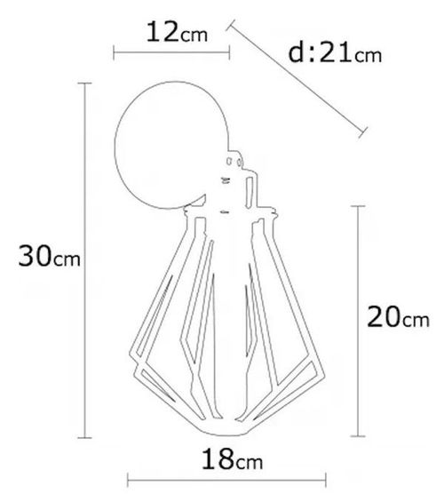 cumpără Candelabru de perete Trendy Lampa de perete Oylat-N-1042 18x30x18cm în Chișinău 