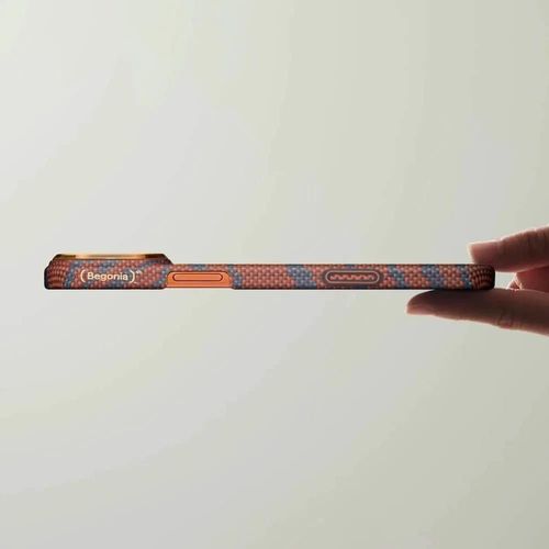 купить Чехол для смартфона Pitaka iPhone 17 Pro Breath of Veins Edge (Burning Orange-01) (BV1701P) в Кишинёве 