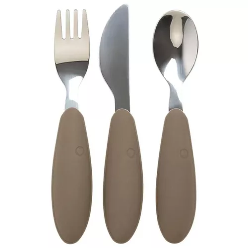 купить Посуда для кормления BIBS 4340243 Set tacamuri din otel inoxidabil Dark Oak в Кишинёве 