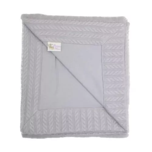 купить Детское постельное белье PernaMea Paturica tricotata 100x100cm Gri (PM.101352/1) в Кишинёве 