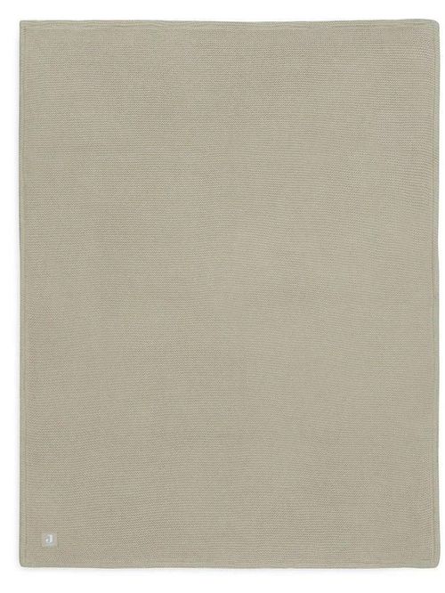 cumpără Lenjerie de pat pentru copii Jollein 517-511-67054 Paturica Basic Knit Olive Green/Fleece, 75x100cm în Chișinău 