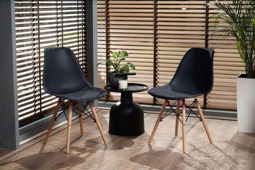 купить Стул Jumi SD-972575 81x46x52cm, Negru в Кишинёве 