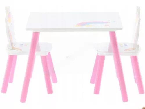 cumpără Set de mobilier pentru copii Chomik Lily Pony (White/Pink) în Chișinău 