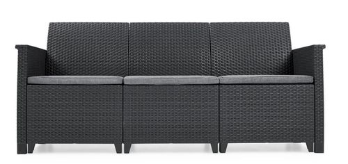 купить Садовая мебель Keter Elodie Set + Chicago Table Graphite/Gray (246150) в Кишинёве 