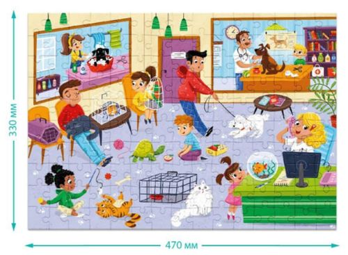 cumpără Puzzle Dodo 300621 Puzzle Veterinar, seria Profesii, 150 elem. în Chișinău 