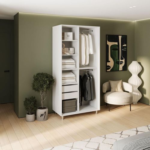 cumpără Dulap my-STYLE C10H1T06BM01-U11, 100x210, белый în Chișinău 