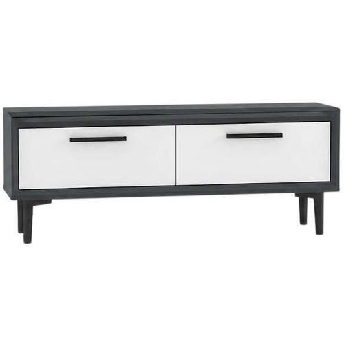 купить Тумба напольная для TV Trendy Leni Antracit, Alb (GTR000361) в Кишинёве 