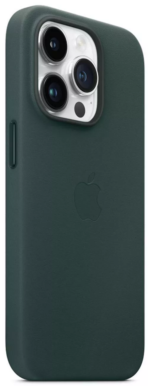 cumpără Husă pentru smartphone Apple iPhone 14 Pro Leather Case with MagSafe, Forest Green MPPH3 în Chișinău 