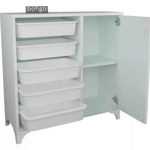 купить Шкаф детский Bofigo Коробка для игрушек 770x300x785mm, White (12-02-01) в Кишинёве 