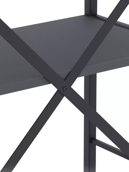 купить Офисный стеллаж Nex Home Raft metalic Loft 900x800x400mm, 3 polite PAL, Anthracite/Anthracite в Кишинёве 