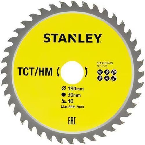 cumpără Disc de tăiere Stanley STA13035-XJ FatMax TCT 190x30x40T în Chișinău 