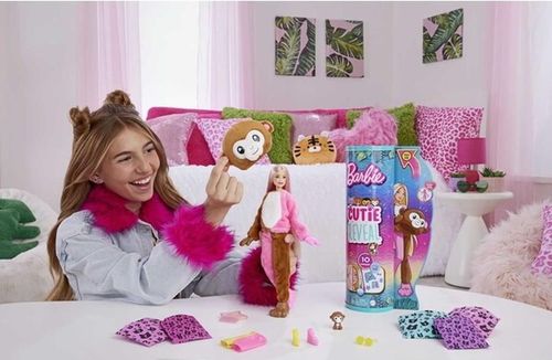 купить Кукла Barbie HKR01 Cutie Prietenii junglei Maimuțică в Кишинёве 