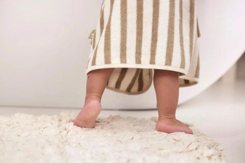 cumpără Accesoriu pentru cei mici Jollein 060-809-67058 Halatel de baie Stripe Terry Olive Green GOTS (3-4 ani) în Chișinău 