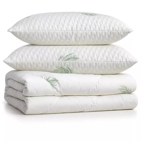 купить Домашний текстиль Somnart 023766 Комплект Aloe Vera Welpy/RH, одеяло 220x200 см (350 г) + подушка 50x70 см в Кишинёве 