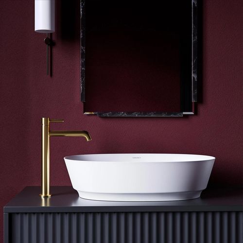 cumpără Baterie lavoar Omnires Y1212GLB Brushed Gold, inalt în Chișinău 