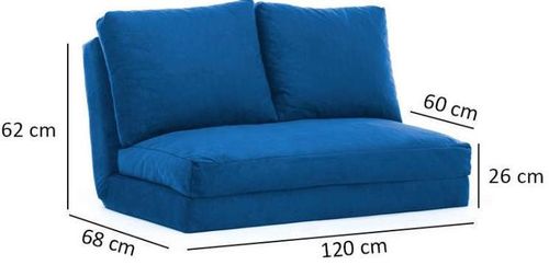 купить Диван Trendy Taida Albastru 68x62x120cm в Кишинёве 