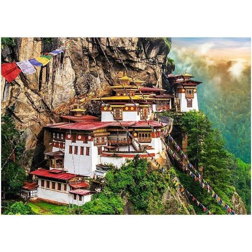 cumpără Puzzle Trefl R25K / 2 (27092) 2000 Tiger's Nest Bhutan în Chișinău 