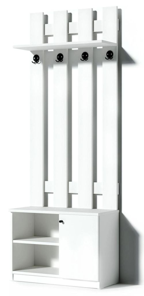 cumpără Mobilă pentru antreu Fabrik Home Tina (700x1900x330) Белый ясень în Chișinău 