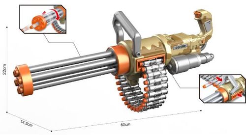 cumpără Armă de jucărie Wenyi WY2101D Mitralieră automată cu 30 gloanțe fine în Chișinău 