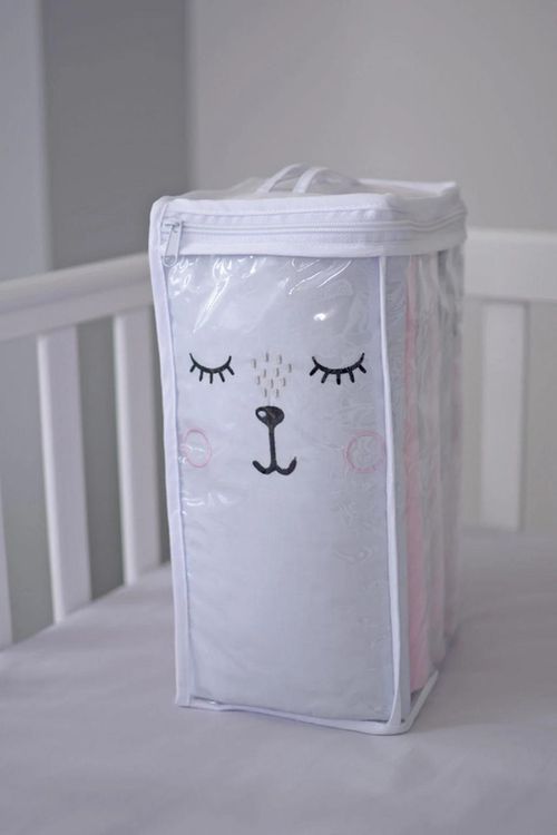 cumpără Protecție laterală pentru pătuț Veres 154.05.13 Комплект Фэнс-бампер Summer Kitty Pink (6ед) în Chișinău 