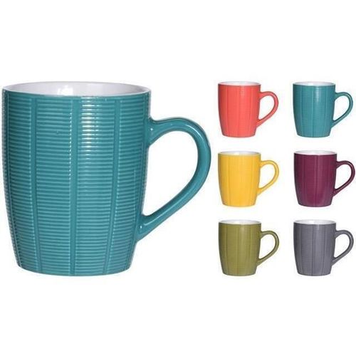 купить Чашка Excellent Houseware 24657 Чашка 370ml Сегмент, 6 цветов в Кишинёве 