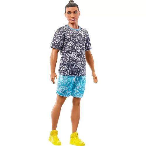 купить Кукла Barbie HJT09 Ken Fashionist în tricou cu imprimeu paisley в Кишинёве 