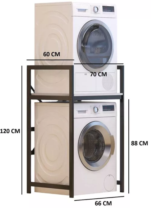 cumpără Raft pentru mașină de spălat Hanah Home C7 White Black în Chișinău 