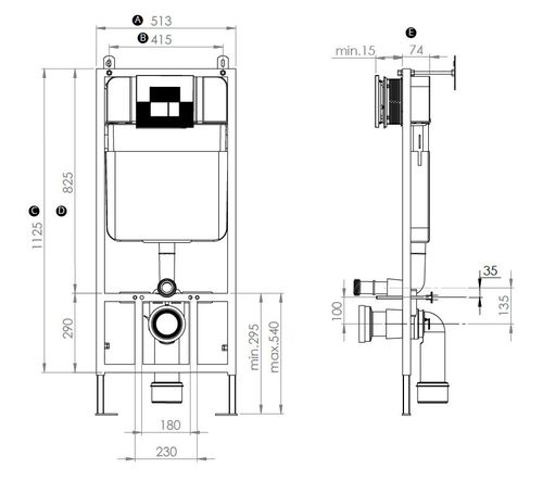 Instalatie pentru closet SANICA SAN 74 