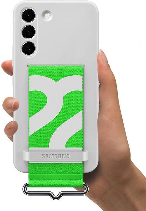 купить Чехол для смартфона Samsung EF-GS901 Silicone with Strap Cover White в Кишинёве 