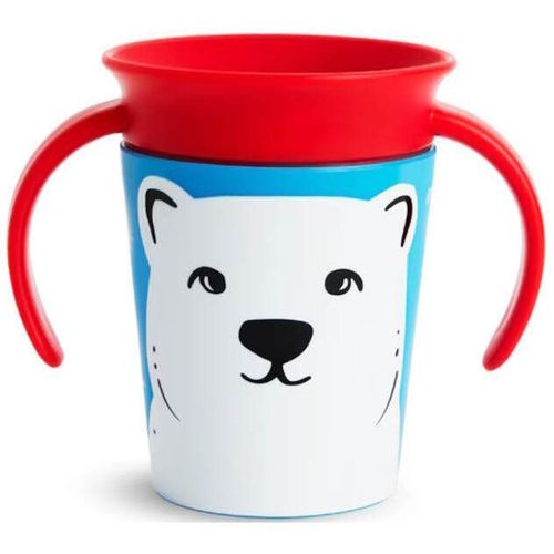 cumpără Cană cu pai Munchkin MUN0115pol Miracle Wildlove, Urs Polar (180ml) în Chișinău 