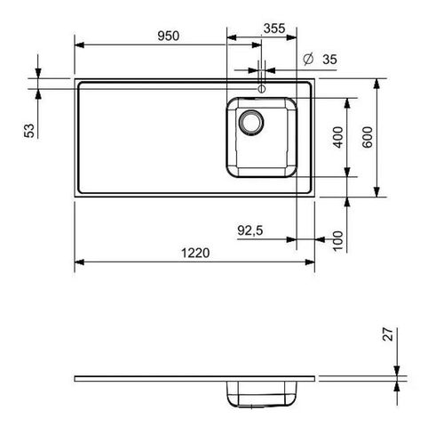cumpără Chiuvetă bucătărie Reginox R36150 1220x600mm în Chișinău 