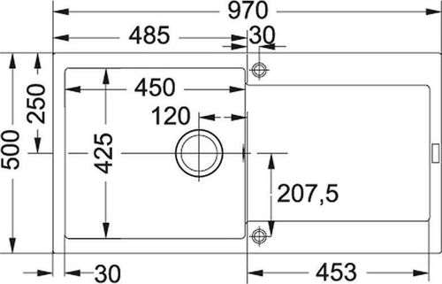 купить Мойка кухонная Franke 114.0490.280 MRG 611-L Oyster в Кишинёве 