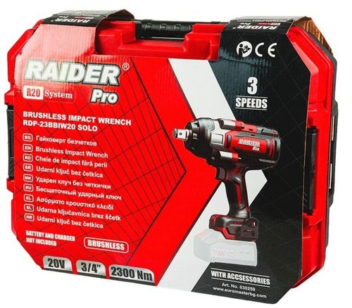 cumpără Mașina de infeliat Raider 30259 ударный 3/4” 20V/4Ah în Chișinău 