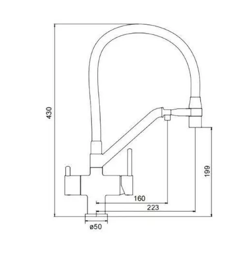купить Смеситель кухонный Gappo G4398-80 (chiuveta plus) в Кишинёве 